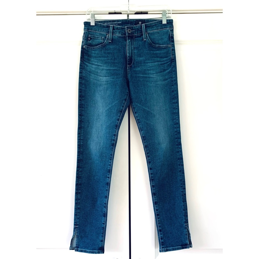 AG Jeans Farrah High Rise Skinny Split Hem Stretch  Adriano Goldschmied Size 26